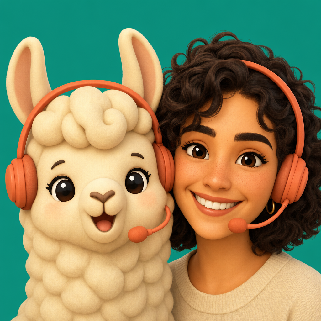 Alma y Mia, el dúo de llamaxmi, con sus diademas de telefonista